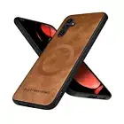 For Samsung Galaxy A15 A14 A25 A35 A53 A54 PU Leather Soft Bumper Magnetic Case