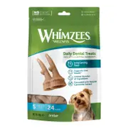 Whimzees Daily Dental Treats Antler Long Lasting Chews for Dogs Small Dogs 7-12kg (24 pack)