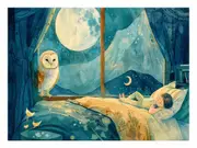 Good Night kids nursery canvas print