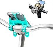 [BONE] Bike Tie 4 Pro Max, Universal Bike Phone Mount, Bicycle Phone Holder for Stem or Handlebar, Stemless Bikes with Shock-Absorption Compatible with Phones 4.7” to 7.2” Celeste Turquoise