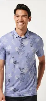 NWT Travis Mathew Heater Series Featherweight Cruise Polo Shirt Mens Large