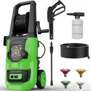 Pressure Washer, 5000PSI 3.2GPM Adjustable Touch Screen with 55FT Total Lengt...