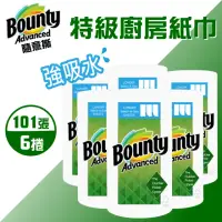 在飛比找momo購物網優惠-【Bounty】隨意撕特級廚房紙巾101張X6捲(贈 7-1