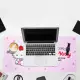 【百科良品】Kitty凱蒂貓 加大款 萬用軟式書桌墊 電腦桌墊 辦公桌墊 滑鼠墊59x30cm-草莓款(正版授權)