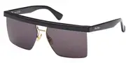 Max Mara MM0072 FLAT1 01A Women’s Sunglasses Black Size 60