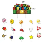 Super Mario Theme Cupcake Decor Kid Birthday Decor party Kids Toy Anime