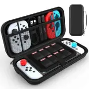 Nintendo Switch/OLED Carrying Case for 10 Games, Portable Hard-Shell Travel Bag