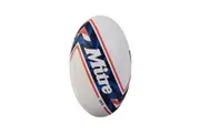 Mitre Grib Rugby Ball (White/Blue) (5)