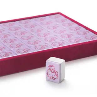 KT繁花似雨麻將組 KT麻將 正版授權 鋁製盒 Hello Kitty 凱蒂貓 (8.5折)