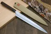 Yoshihiro High Carbon Japanese Kasumi Yanagi Sushi Sashimi Knife - 9.5"