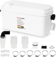 Macerator Pump Sink Sewerage Pump, 250W Sewerage Sump Pump Upflush to 22.9Ft/7 M