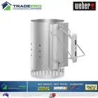 Weber BBQ Charcoal Starter New PRO Rapidfire Chimney Quick Lighter Easy Heat