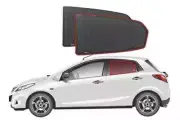Genuine SNAPSHADES Car Rear Window Shades for Mazda 2/Demio Hatchback 2nd Gen...