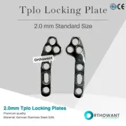 2.0mm TPLO Locking Plates 1 Pair Pre-contoured 316L Voi Style By Orthowant
