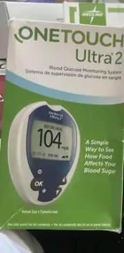 One Touch Ultra 2 Blood Glucose Meter Monitoring System Factory Sealed 2025