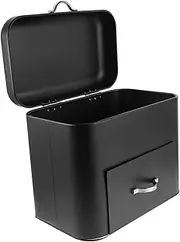 [MAGICLULU] Bread Box Lid Iron Vintage Kitchen Storage Container Bread Holder Airtight Bread Keeper Food Organizer for Home Bakery