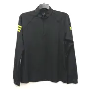 Adidas Club Midlayer Black Stretch Long Sleeve Top Women's 1/4 Zip