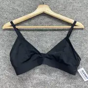 New Old Navy Bralette Bra Women S Small Black Wireless Opaque Hook & Eye Solid
