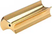 AKOOSY Rb Stainless Steel Hawaii Guitar Slide Bar Stick Golden Ergonomic Design for Enhanced Control and Comfort for Lap Guitar Playing and Improvised Music Styles