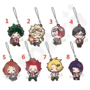 Anime Boku no Hero Academia Rubber Keychain Key Ring Race Straps cosplay