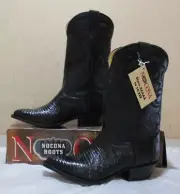 New LIZARD & leather Nocona #1501-28-203 8.5 EEE black (210B)