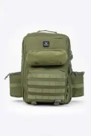 Tacpac 'D-Ploy' Hunter Green Multifunctional Baby Diaper Nappy Bag Backpack Set