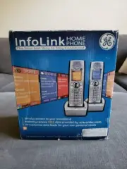 Very RARE! GE Dect 6.0 Cordless Phones(2) W/ InfoLink!! - Connect To MSNBC NEW!
