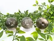 Smoky quartz sphere - 1.8" smoky quartz sphere w. rainbows- smoky quartz