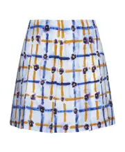 Marni Mix-Printed Mini Skirt IT42 Blue