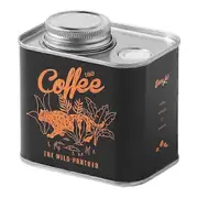 150g Coffee Bean Sealed Jar Outdoor Long Lifespan Food Grade Fresh-Keeping Container for Home Camping black
