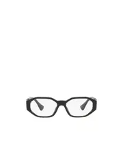Versace Eyewear Rectangular Frame Glasses 56 Black