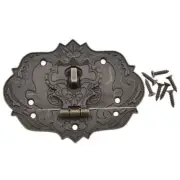 Vintage for Lock Antique Zinc Alloy Decorative Hasp Jewelry Book Hasp