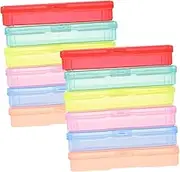 WATIIFUFU 4x6 Photo Storage Containers 2 Sets Plastic Photo Organizer Greeting Card Storage Box Portable Card Organizers Tidy Your Home