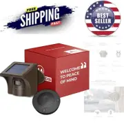 Wireless Driveway Alarm Solar Motion Sensor Security System Outdoor 1500ft