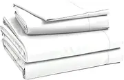 [Birch & Moon] 100% Certified Egyptian Cotton Sheets - 1200 Thread Count Egyptian Cotton Sheets Queen Size Bed Set Deep Pockets, 4PC Queen Sheet Set Luxury Bed Sheets Fits up to 18' Mattress