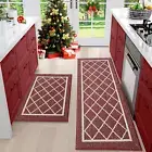 BEQHAUSE Kitchen-Rugs-Washable-Kitchen-Mats-for-Floor Non-Slip Kitchen Mats Set