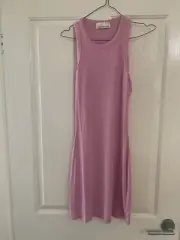 Peter Alexander Ladies Pink Ribbed Nightie Small