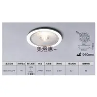 在飛比找蝦皮購物優惠-美燈惠~舞光 LED 1W 崁燈 6cm 超薄 迷你 櫥櫃燈