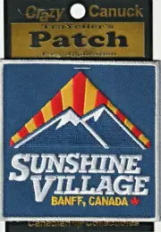 Ski Sunshine Banff Alberta Souvenir Patch Skiing Snowboarding