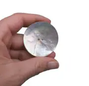 Natural Nacar Pearl Shell Buttons - Nacre - Concha - AKOYA - 2 Holes Round Se...