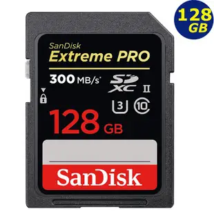 SanDisk 128GB 128G SDXC Extreme Pro 300MB/s SD V90 8K 相機記憶卡