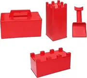 4X Sandcastle Model, Snow Brick Maker, Beach and Snow Toy, Snow Building Block for Adults