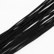 100m Bundle Black Elastic Round Hat 2mm Beads Sewing Crafts C57-1 AUSSIE SELLER