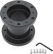 POEXIR Car 75mm Height Aluminium Alloy Steering Wheel Hub Adapter Spacer Boss Kit ADDG75MMBK Steering Wheel Hub Adapter