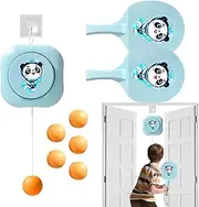 Fellflying Pingpong Trainer Set,Adjustable Table Tennis Portable Set Door Trainer Set | Doorway Game with Racket Training Interaction PingPong Trainer for Kids