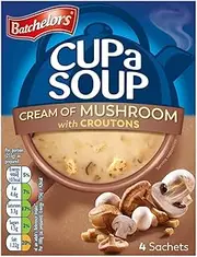 Batchelors Cup A Soup Cream of Mushroom Croutons 4 Pack 99G