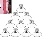 10Pack Wall Hooks, Transparent Spiral Without Hook Suction Cup Hooks,Suction Hook, Suitable for Window Glass, Shower Bathroom, Kitchen Walls