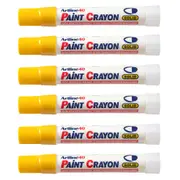 12PK Artline 40 Permanent Paint Crayon Fade Proof High Temperature Marker Yellow