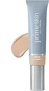 Primeskin Cc+ Cream - Liquid,Makeup Moisturizing Concealer Long-Lasting,Coverage Self Adjusting For Mature Skin & All Skin Types,Natural Matte Finish (Medium, 1 in)