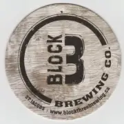 Block 3 Brewing Co Beer Coaster St Jacobs Ontario Canada